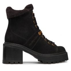 Botki See By Chloé. Czarne botki damskie See By Chloé, bez obcasa, na słupku, bez zapięcia. Za 2,849.00 zł.
