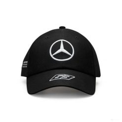 Czapka z daszkiem Mercedes-AMG Petronas F1 czarna, One Size. Czarne czapki z daszkiem damskie OEM, bez wzorów, z poliesteru. Za 81.43 zł.