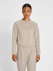 Damska krótka bluza Hummel MT Kalu. Szare bluzy damskie Hummel, na jesień, xs, bez wzorów, z elastanu, bez kaptura. Za 192.45 zł.