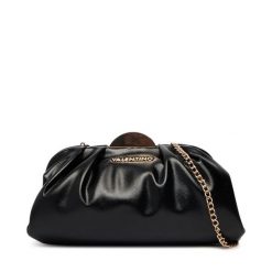 Torebka Valentino. Czarne torebki wieczorowe damskie Valentino, bez wzorów, bez dodatków. Za 549.99 zł.