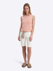 Timezone Szorty dżinsowe "Nali" - Slim fit - w kolorze białym rozmiar: W30. Białe szorty damskie Timezone, bez wzorów. Za 162.11 zł.