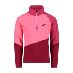 Damska polarowa bluza softtech pół-zip CMP. Czerwone bluzy damskie CMP, m, bez wzorów, z materiału, bez kaptura. Za 199.10 zł.
