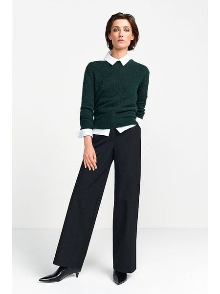 Rich & Royal Sweter w kolorze ciemnozielonym rozmiar: S. Zielone swetry klasyczne damskie Rich & Royal, s, bez kołnierzyka. Za 232.23 zł.