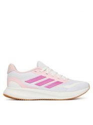 Adidas Sneakersy Runfalcon 5 JP9396 Biały. Białe buty sportowe dziewczęce Adidas, bez wzorów, z materiału, bez zapięcia. Za 199.99 zł.