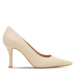 Szpilki Lasocki. Brązowe szpilki damskie Lasocki, bez wzorów, bez obcasa, na szpilce, bez zapięcia. Za 229.99 zł.