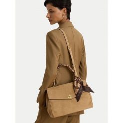 Torebka LAUREN RALPH LAUREN. Brązowe torebki klasyczne damskie Lauren Ralph Lauren, bez dodatków. Za 2,199.00 zł.
