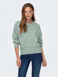 ONLY Sweter w kolorze miętowym rozmiar: S. Zielone swetry klasyczne damskie Only, s, ze splotem, bez kołnierzyka. Za 79.03 zł.