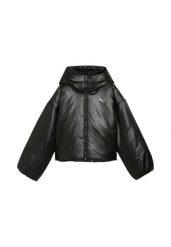 Kurtka puchowa Puma 685237 01 black. Czarne kurtki damskie Puma, l, bez wzorów, z materiału, bez kaptura. Za 475.70 zł.