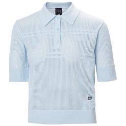 Damska koszulka polo Helly Hansen Salt. Niebieskie bluzki damskie Helly Hansen, bez wzorów, bez kołnierzyka, bez ramiączek. Za 399.50 zł.