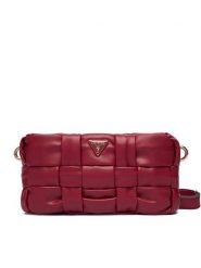 Guess Torebka Marion Mini HWWG80 72720 Czerwony. Czerwone listonoszki damskie Guess, z aplikacjami, ze skóry, bez dodatków. Za 639.99 zł.