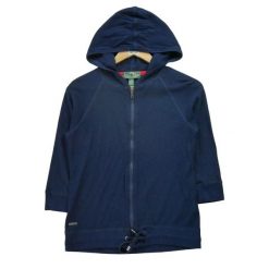 Second life - Damski sweter z pełnym zamkiem - Stan dobry. Niebieskie golfy damskie Ralph Lauren, bez kołnierzyka. Za 89.42 zł.