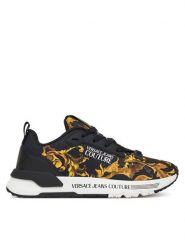 Versace Jeans Couture Sneakersy 79VA3SAA ZSC97 Czarny. Czarne obuwie sportowe damskie Versace Jeans Couture, z jeansu, bez zapięcia. Za 519.99 zł.