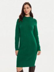 Tatuum Sukienka dzianinowa Anica T2320.204B Zielony Relaxed Fit. Zielone sukienki damskie TATUUM, bez wzorów, z dzianiny, bez ramiączek. Za 189.99 zł.