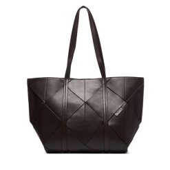 Torebka Calvin Klein. Brązowe shopper bag Calvin Klein, bez wzorów, bez dodatków. Za 699.99 zł.