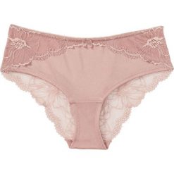 Figi panty bonprix stary jasnoróżowy. Czerwone figi bonprix, w koronkowe wzory, z koronki. Za 24.99 zł.
