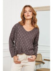 Joséfine Wełniany sweter "Lolita" w kolorze brązowym rozmiar: M. Brązowe swetry klasyczne damskie Joséfine, m, z wełny, bez kołnierzyka. Za 210.32 zł.