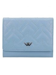 Wojas Skórzany portfel w kolorze błękitnym - 12,2 x 9,2 x 3 cm rozmiar: onesize. Niebieskie portfele damskie Wojas, bez wzorów, z materiału. Za 127.99 zł.