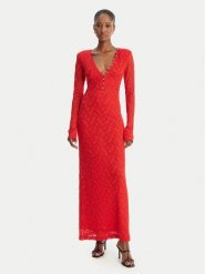 Bardot Sukienka koktajlowa Zenia 60239DB Czerwony Slim Fit. Czerwone sukienki damskie Bardot, bez wzorów, z syntetyku, wizytowe, bez ramiączek. Za 609.99 zł.