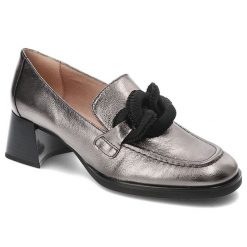 Szare Półbuty Hispanitas Eleganckie Obuwie Damskie. Szare półbuty damskie Hispanitas, bez wzorów, ze skóry, bez obcasa, na obcasie, bez zapięcia. Za 619.00 zł.
