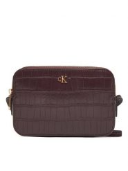 Calvin Klein Torebka LV04F3285G Bordowy. Czerwone listonoszki damskie Calvin Klein, bez wzorów, ze skóry, bez dodatków. Za 379.99 zł.