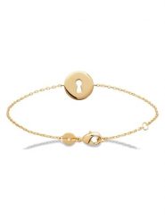 L'Atélier Précieux Pozłacana bransoletka z elementami ozdobnymi rozmiar: onesize. Żółte bransoletki damskie l'Atelier precieux, pozłacane. Za 130.99 zł.