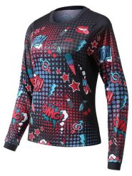 Protective Koszulka kolarska "Bang" w kolorze czarnym ze wzorem rozmiar: 38. Czarne koszulki damskie Protective, bez wzorów, z materiału, bez kołnierzyka, bez ramiączek. Za 90.45 zł.