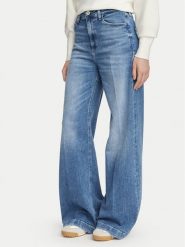 Guess Jeansy W6YA1C D1337 Niebieski Wide Leg. Niebieskie jeansy damskie Guess. Za 524.99 zł.