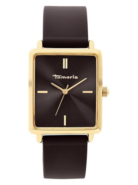 Tamaris Zegarek kwarcowy w kolorze złoto-ciemnobrązowym rozmiar: onesize. Brązowe, analogowe zegarki damskie Tamaris, metalowe. Za 130.99 zł.