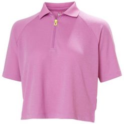 Damska koszulka polo z zamkiem błyskawicznym Helly Hansen Inshore. Czerwone koszulki damskie Helly Hansen, s, bez wzorów, bez kołnierzyka, bez ramiączek. Za 325.50 zł.