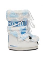Moon Boot Śniegowce 80D3400260 Biały. Białe kozaki dziewczęce Moon Boot, bez wzorów, ze skóry, bez obcasa, bez zapięcia. Za 899.99 zł.