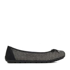 Baleriny Rieker. Czarne balerinki damskie Rieker, bez wzorów. Za 289.99 zł.