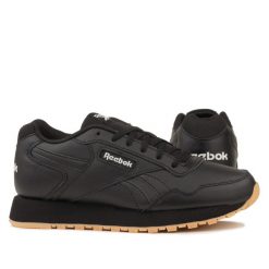 Buty damskie sneakersy do chodzenia Reebok GLIDE. Czarne obuwie sportowe damskie Reebok, z materiału, bez zapięcia, trekkingowe. W wyprzedaży za 199.00 zł.