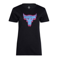 Koszulka treningowa damska Under Armour Project Underground Core T. Czarne bluzki damskie Under Armour, xs, bez wzorów, sportowe, bez kołnierzyka, bez ramiączek. Za 79.99 zł.