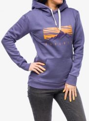 Bluza z kapturem damska Edelrid Spotter Hoody IV. Fioletowe bluzy damskie EDELRID, l, bez wzorów, z bawełny, z kapturem. Za 364.20 zł.
