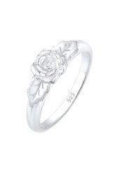 Elli Damska obrączka symbol róży Floral Vintage Look w srebrze 925 Sterling Silver Pierścionki 1 ct Damski. Szare pierścionki damskie Elli, srebrne. Za 168.99 zł.