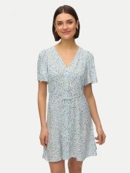 Vero Moda Sukienka letnia Alba 10292845 Biały Regular Fit. Białe sukienki damskie Vero Moda, bez wzorów, z wiskozy, bez ramiączek. Za 139.99 zł.
