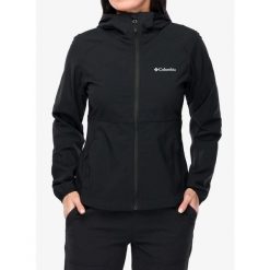 Kurtka softshell damska Columbia Heather Canyon II Hooded Softshell. Czarne kurtki sportowe damskie Columbia, bez wzorów, z softshellu, bez kaptura. Za 456.69 zł.