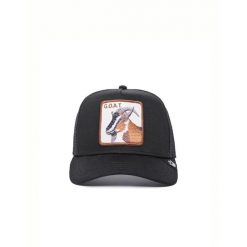 Czapka z daszkiem Goorin Bros. The Goat Black Trucker 101-0385-BLK. Czarne czapki z daszkiem damskie Goorin Bros, bez wzorów. Za 179.00 zł.