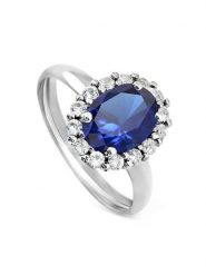 OR Carats Złoty pierścionek z kamieniami szlachetnymi rozmiar: 60. Niebieskie pierścionki damskie OR Carats, z szafirem, złote. Za 1,188.82 zł.