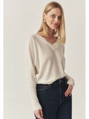 TATUUM Sweter w kolorze kremowym rozmiar: M. Brązowe swetry klasyczne damskie TATUUM, m, z wełny, bez kołnierzyka. Za 204.48 zł.