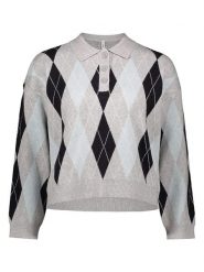 ONLY Sweter w kolorze szaro-czarnym rozmiar: M. Czarne swetry klasyczne damskie Only, m, z materiału, bez kołnierzyka. Za 104.99 zł.