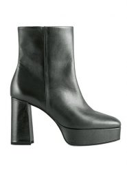 Högl Skórzane botki "Nora" w kolorze antracytowym rozmiar: 37,5. Czarne botki damskie Högl, eleganckie, bez obcasa, bez zapięcia. Za 327.10 zł.