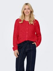 ONLY Kardigan w kolorze czerwonym rozmiar: S. Czerwone kardigany damskie Only, s, bez wzorów. Za 143.56 zł.