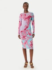 Versace Jeans Couture Sukienka codzienna 80HAO9P0 JS547 Kolorowy Slim Fit. Sukienki damskie Versace Jeans Couture, bez wzorów, z jeansu, bez ramiączek. Za 2,009.00 zł.