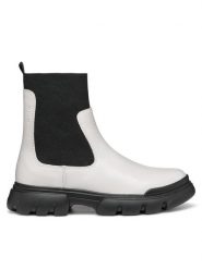 Geox Kozaki J Junette Girl J46HVC 0BCNH C1M9B M Écru. Kozaki dziewczęce Geox, bez wzorów, ze skóry, bez obcasa, bez zapięcia. Za 359.99 zł.