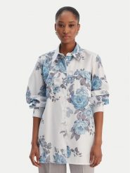 Marella Koszula Amici 2613111101 Błękitny Regular Fit. Niebieskie koszule damskie Marella, bez wzorów, z bawełny, bez kołnierzyka, bez ramiączek. Za 669.99 zł.