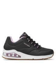 Skechers Sneakersy Uno 2 2nd Best 155542/BLK Czarny. Czarne obuwie sportowe damskie Skechers, ze skóry, bez zapięcia. Za 219.99 zł.