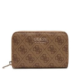 Portfel Guess. Brązowe portfele damskie Guess, z aplikacjami. Za 179.99 zł.