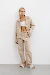 SPODNIE KAREN BEŻOWE L - Flawless. Brązowe spodnie sportowe damskie Flawless, l, bez wzorów, z bawełny, wspinaczkowe. Za 252.00 zł.