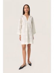 Soaked in Luxury Sukienka w kolorze kremowym rozmiar: S. Brązowe sukienki damskie Soaked in Luxury, bez wzorów, z koronki, bez ramiączek. Za 173.99 zł.